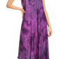 Sakkas Irene Women's Casual Tie-dye Maxi Summer Sleeveless Loose Fit Tank Dress