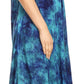 Sakkas Irene Women's Casual Tie-dye Maxi Summer Sleeveless Loose Fit Tank Dress