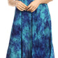 Sakkas Irene Women's Casual Tie-dye Maxi Summer Sleeveless Loose Fit Tank Dress