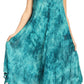 Sakkas Irene Women's Casual Tie-dye Maxi Summer Sleeveless Loose Fit Tank Dress