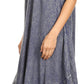 Sakkas Irene Women's Casual Tie-dye Maxi Summer Sleeveless Loose Fit Tank Dress