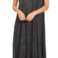 Sakkas Irene Women's Casual Tie-dye Maxi Summer Sleeveless Loose Fit Tank Dress