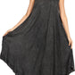 Sakkas Irene Women's Casual Tie-dye Maxi Summer Sleeveless Loose Fit Tank Dress
