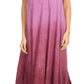Sakkas Irene Women's Casual Tie-dye Maxi Summer Sleeveless Loose Fit Tank Dress