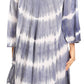 Sakkas Dori Women's Long Sleeves Casual Loose Swing Midi Dress Caftan Cover-up