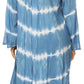 Sakkas Dori Women's Long Sleeves Casual Loose Swing Midi Dress Caftan Cover-up