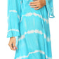 Sakkas Dori Women's Long Sleeves Casual Loose Swing Midi Dress Caftan Cover-up