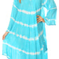 Sakkas Dori Women's Long Sleeves Casual Loose Swing Midi Dress Caftan Cover-up