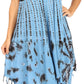 Sakkas Dori Women's Long Sleeves Casual Loose Swing Midi Dress Caftan Cover-up