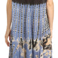 Sakkas Dori Women's Long Sleeves Casual Loose Swing Midi Dress Caftan Cover-up