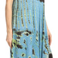 Sakkas Dori Women's Long Sleeves Casual Loose Swing Midi Dress Caftan Cover-up