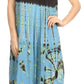 Sakkas Dori Women's Long Sleeves Casual Loose Swing Midi Dress Caftan Cover-up