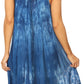 Sakkas Mily Women's Swing Loose Sleeveless Tie Dye Short Cocktail Dress Cover-up