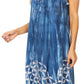 Sakkas Mily Women's Swing Loose Sleeveless Tie Dye Short Cocktail Dress Cover-up