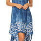 Sakkas Mily Women's Swing Loose Sleeveless Tie Dye Short Cocktail Dress Cover-up