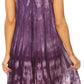 Sakkas Mily Women's Swing Loose Sleeveless Tie Dye Short Cocktail Dress Cover-up
