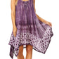 Sakkas Mily Women's Swing Loose Sleeveless Tie Dye Short Cocktail Dress Cover-up