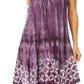 Sakkas Mily Women's Swing Loose Sleeveless Tie Dye Short Cocktail Dress Cover-up