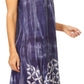 Sakkas Mily Women's Swing Loose Sleeveless Tie Dye Short Cocktail Dress Cover-up
