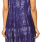 Sakkas Mily Women's Swing Loose Sleeveless Tie Dye Short Cocktail Dress Cover-up