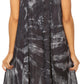 Sakkas Mily Women's Swing Loose Sleeveless Tie Dye Short Cocktail Dress Cover-up