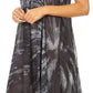 Sakkas Mily Women's Swing Loose Sleeveless Tie Dye Short Cocktail Dress Cover-up