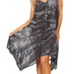 Sakkas Mily Women's Swing Loose Sleeveless Tie Dye Short Cocktail Dress Cover-up