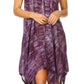 Sakkas Mily Women's Swing Loose Sleeveless Tie Dye Short Cocktail Dress Cover-up