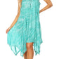 Sakkas Mily Women's Swing Loose Sleeveless Tie Dye Short Cocktail Dress Cover-up
