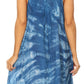 Sakkas Mily Women's Swing Loose Sleeveless Tie Dye Short Cocktail Dress Cover-up