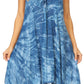 Sakkas Mily Women's Swing Loose Sleeveless Tie Dye Short Cocktail Dress Cover-up
