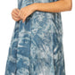 Sakkas Mily Women's Swing Loose Sleeveless Tie Dye Short Cocktail Dress Cover-up