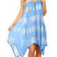 Sakkas Mily Women's Swing Loose Sleeveless Tie Dye Short Cocktail Dress Cover-up