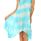 Sakkas Mily Women's Swing Loose Sleeveless Tie Dye Short Cocktail Dress Cover-up