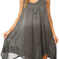 Sakkas Jula Women's Swing Shift Loose Sleeveless Short Cocktail Dress Cover-up