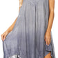Sakkas Jula Women's Swing Shift Loose Sleeveless Short Cocktail Dress Cover-up
