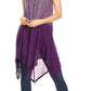 Sakkas Jula Women's Swing Shift Loose Sleeveless Short Cocktail Dress Cover-up