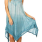 Sakkas Jula Women's Swing Shift Loose Sleeveless Short Cocktail Dress Cover-up