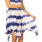 Sakkas Jula Women's Swing Shift Loose Sleeveless Short Cocktail Dress Cover-up
