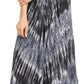 Sakkas Jass Women's Spaghetti Strap Casual Summer Sleeveless Tie-dye Dress