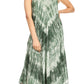 Sakkas Jass Women's Spaghetti Strap Casual Summer Sleeveless Tie-dye Dress