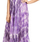 Sakkas Jass Women's Spaghetti Strap Casual Summer Sleeveless Tie-dye Dress