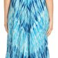 Sakkas Jass Women's Spaghetti Strap Casual Summer Sleeveless Tie-dye Dress