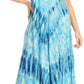 Sakkas Jass Women's Spaghetti Strap Casual Summer Sleeveless Tie-dye Dress