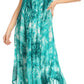 Sakkas Jass Women's Spaghetti Strap Casual Summer Sleeveless Tie-dye Dress