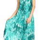 Sakkas Jass Women's Spaghetti Strap Casual Summer Sleeveless Tie-dye Dress