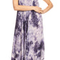Sakkas Jass Women's Spaghetti Strap Casual Summer Sleeveless Tie-dye Dress