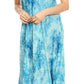 Sakkas Jass Women's Spaghetti Strap Casual Summer Sleeveless Tie-dye Dress