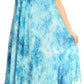 Sakkas Jass Women's Spaghetti Strap Casual Summer Sleeveless Tie-dye Dress