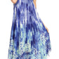 Sakkas Jass Women's Spaghetti Strap Casual Summer Sleeveless Tie-dye Dress
